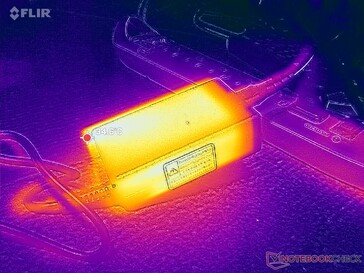 A hálózati adapter igényes terhelés esetén eléri a 35 C-ot