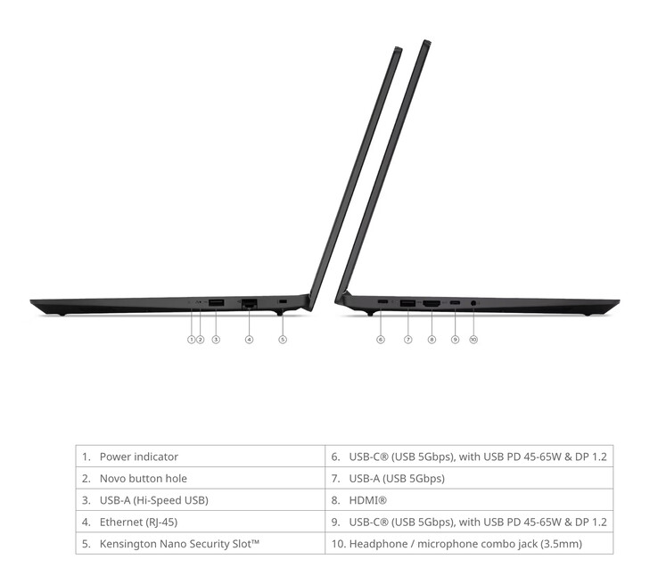 Emellett a Lenovo V15 Gen 6 AMN méretei 359,2 x 235,8 x 19,9 mm.