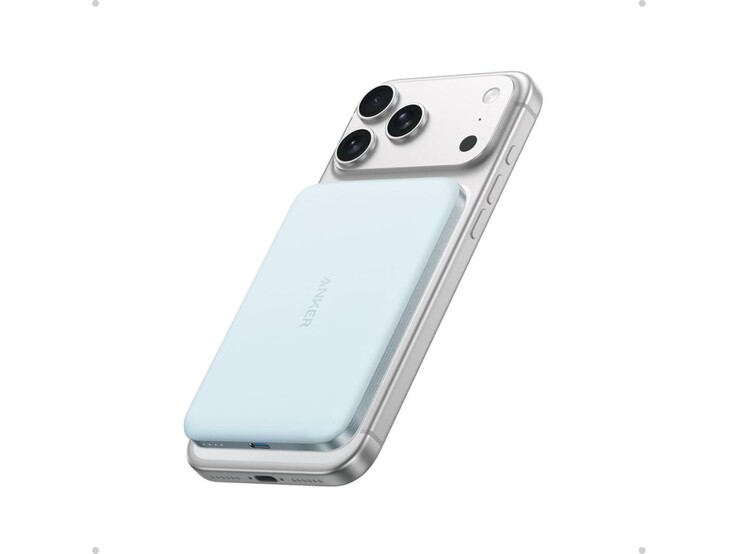 Anker Nano Power Bank (5K, MagGo, Slim) kék színben