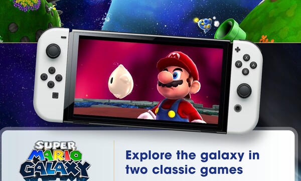A Super Mario Galaxy és Super Mario Galaxy 2 játékok az eredeti Switchre és a Switch 2-re fognak megjelenni. (Kép forrása: Nintendo)