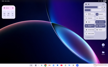 Googlebook OS gyorsbeállítások