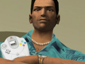 A Grand Theft Auto: Vice City nem hivatalosan már a Sega Dreamcaston is elérhető. (Kép forrása: Grand Theft Auto: Vice City és Sega, szerkesztés)