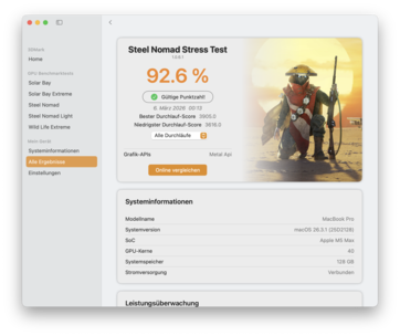 Steel Nomad Stressz teszt (nagy teljesítményű üzemmód)