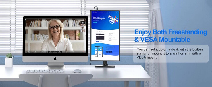 A 18 hüvelykes monitor kompatibilis a VESA tartóval (Kép forrása: Uperfect)