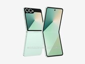 Nem hivatalos render a közelgő Galaxy Z Flip7. (Kép forrása: OnLeaks és SammyGuru)