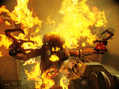 A PC-n futó Half Life 2 RTX képernyőmentése (kép forrása: Steam Community)