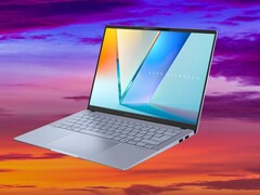 Az Intel Lunar Lake APU-knak köszönhetően az Asus Vivobook S 14 több mint 17 órás akkumulátoros üzemidőt produkált WLAN-tesztünkben. (Kép forrása: Asus, Unsplash, szerkesztve)