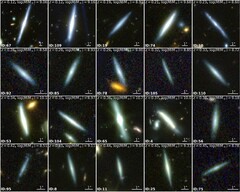 A James Webb Űrteleszkóp színes kompozit képei koronggalaxisokat mutatnak (Kép forrása: JWST)