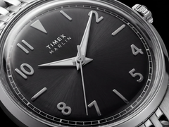 Timex 34 mm-es Marlin Quartz fekete számlappal
