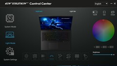 Erazer Control Center