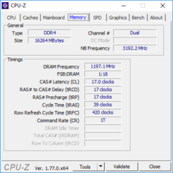 CPU-Z: Memory