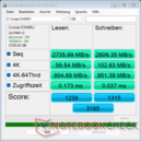 AS SSD - EX400U a Razer Blade 16 Thunderboltban