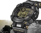 A Casio G-Shock Frogman GWF-D1000BC-1JF modell szögből fényképezve, kiemelve a masszív, aszimmetrikus tokját és a kompozit szíját.