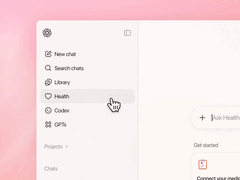 A ChatGPT Health nem diagnosztizálásra és kezelésre szolgál, és nem hivatott helyettesíteni az orvosi ellátást. (Kép forrása: OpenAI)