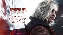 A Resident Evil Requiem több platformon is 1 millió kívánságlistát ünnepel. A képen látható köszönő üzenet (kép forrása: Resident Evil X account)