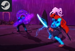 A gyors tempójú boss rush játék, a Furi minden eddiginél alacsonyabb áron érhető el a Steamen. Szerkesztett képernyőkép a játékról. (Kép forrása: Steam)