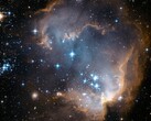 Hubble-felvétel a Kis Magellán-felhő csillagkeletkezési régiójáról ( NASA Hubble Űrteleszkóp az Unsplash-en keresztül; kivágva)