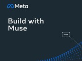Meta logó a „Build with Muse” felirattal sötét háttér előtt