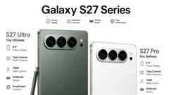 A tervezési vázlatok a Samsung Galaxy S27 Ultra és a Galaxy S27 Pro esetében vízszintes kamerarendezést javasolnak.
