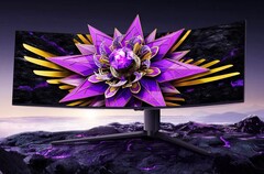 A TCL legújabb játékmonitora hatalmas, 57 hüvelykes HVA-panelt használ. (Kép forrása: TCL)