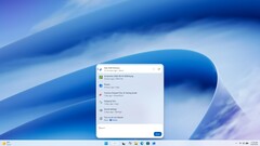 Az új Windows 11-keresés, amely megjeleníti a legutóbbi fájlokat, alkalmazásokat, beállításokat és a közvetlenül elérhető műveleteket.