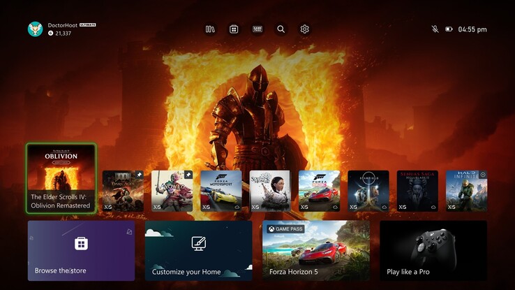 Xbox Insider kezdőképernyő felhasználói felületének változásai (Kép forrása: Xbox Wire)