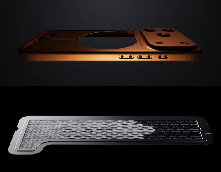 iPhone 17 Pro, párologtató kamrás hűtési kialakítás.