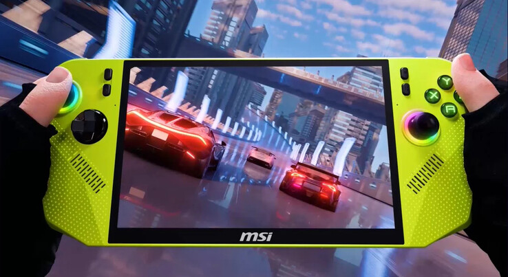 A Claw A8, vagy más néven Claw 8 Ryzen Edition 8 hüvelykes és 120 Hz-es IPS-kijelzővel rendelkezik. (Kép forrása: MSI)
