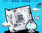 Az Asus egyetlen teaser a ROG 'Mini Blizzard' alaplapjáról. (Kép forrása: Asus)