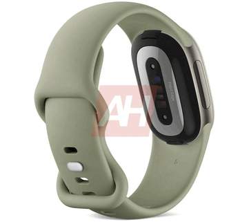 Fitbit edge olívazöld színben, hátulnézetből