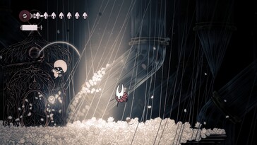 Hollow Knight: Silksong PC-s screenshot, amelyen Hornet karaktermodell látható (Kép forrása: Steam)