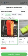 Az okostelefonos alkalmazás segítségével könnyen elindítható a nyomtatás