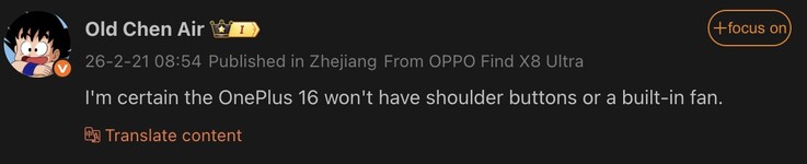 Kiszivárgott részletek a OnePlus 16-ról.