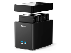 Az Orico új, 5 rekeszes háza akár 90 TB-os teljes tárhelyet is támogat öt, egyenként legfeljebb 18 TB-os meghajtó elhelyezésével.