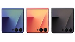 A Samsung Galaxy Z Flip7 első valós képe a csomagolással és bekapcsolt fedeles kijelzővel most kering az interneten. (Kép forrása: Evan Blass)