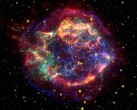 A Cassiopeia A szupernóva maradványait ábrázoló kép. (Kép forrása: WikiImages - Pixabay)