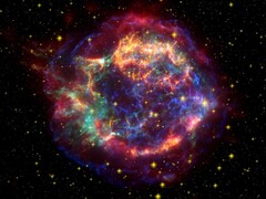 A Cassiopeia A szupernóva maradványait ábrázoló kép. (Kép forrása: WikiImages - Pixabay)