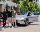 Ez a Tesla Model Y az első autonóm módon kiszállított jármű (Kép forrása: Tesla)