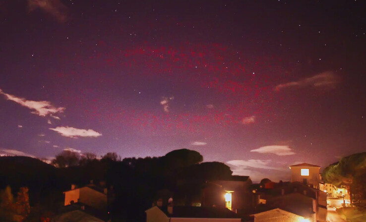 Valter Binotto november 17-én készített felvétele a vörös glóriáról. (Kép forrása: Valter Binotto)