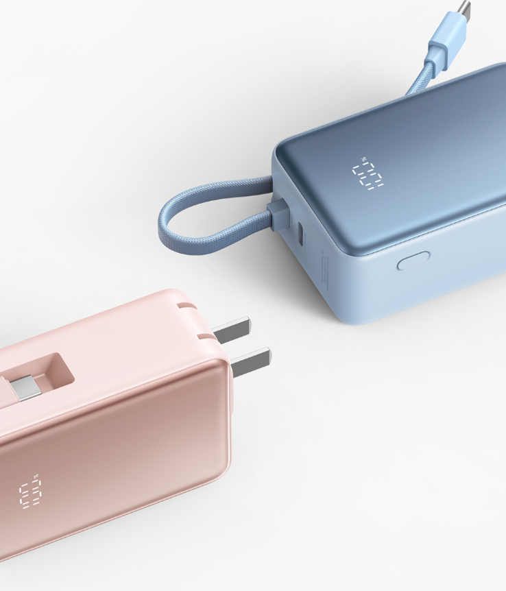 A Xiaomi 3 az 1-ben Power Bank 5000 33W összecsukható csapokkal rendelkezik. (Kép forrása: Xiaomi)