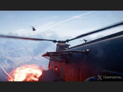 Pillanatkép a Battlefield 6 battle royale módjának felvételeiből. (Kép forrása: temporyal on X)