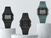 A képen balról jobbra: Casio F-B100W-1AJF, F-B100W-1BJF és F-B100W-3AJF. 