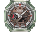 Közelkép a Casio GA-2100CC-3A számlapjáról.