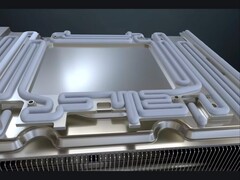 A Gigabyte több GPU-jában is szerver minőségű hőgélt használ, amelyet teljesen automatizált eljárással visznek fel. (Kép forrása: AORUS YouTube-csatorna)