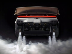 A Tesla Roadster 2 rakétahajtóművei működés közben.