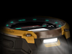 Az Instinct Crossover AMOLED a LED-es zseblámpával. (Kép forrása: Garmin)
