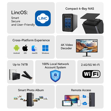 A LincStation E1 főbb jellemzői