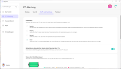 MyGram Teljesítménybeállítások