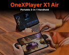 A One-Netbook két processzoros változatban kínálja a OneXPlayer X1 Air-t. (Kép forrása: One-Netbook)