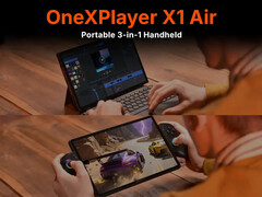 A One-Netbook két processzoros változatban kínálja a OneXPlayer X1 Air-t. (Kép forrása: One-Netbook)